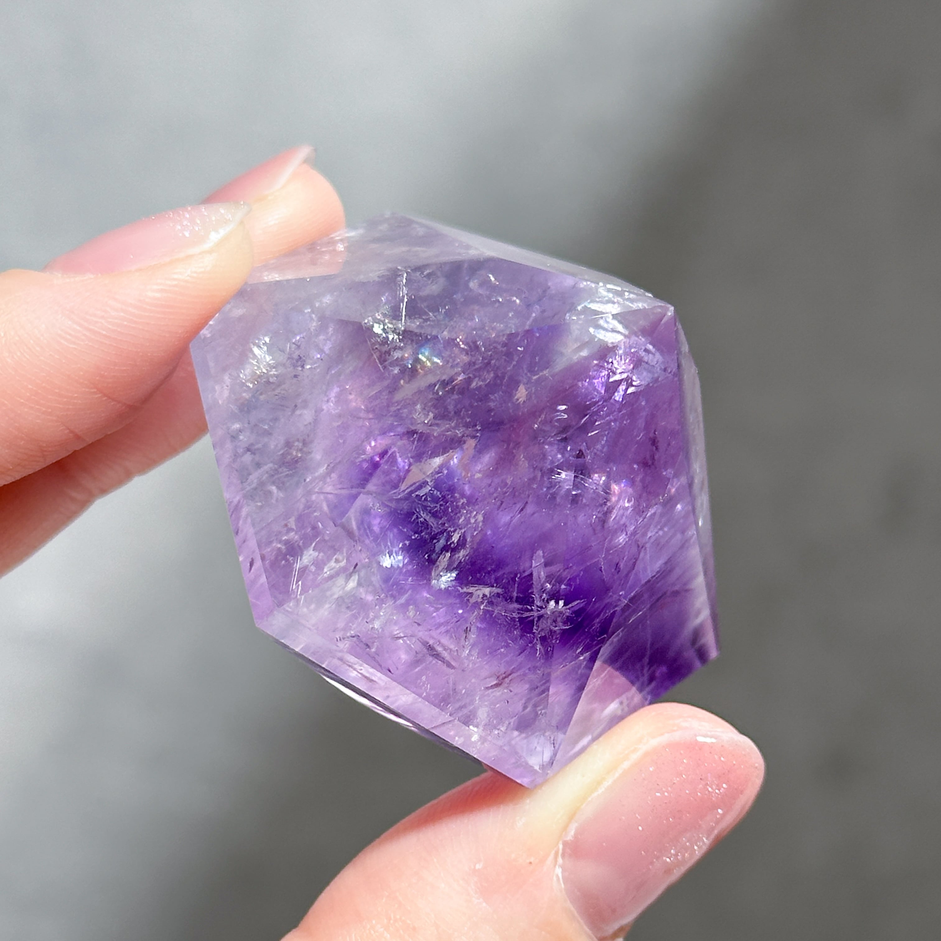 高品質　ファントムアメジスト　ダイヤモンドカット　ダイヤモンド② ファントムアメジスト ダイヤモンドカット11◇ Phantom Amethyst
