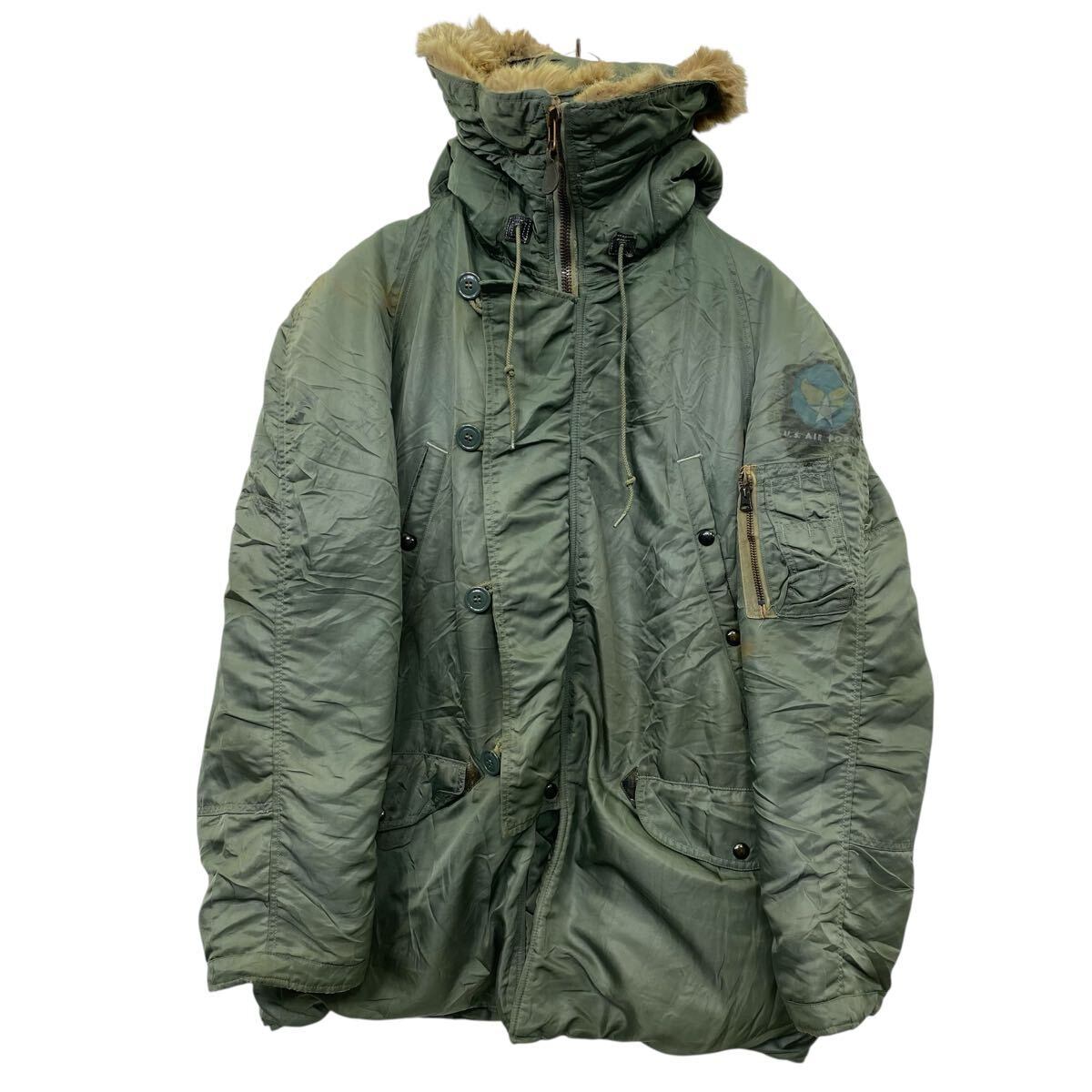 希少 リーフ迷彩 米軍 実物 N-3B フライトジャケット SMALL モッズ