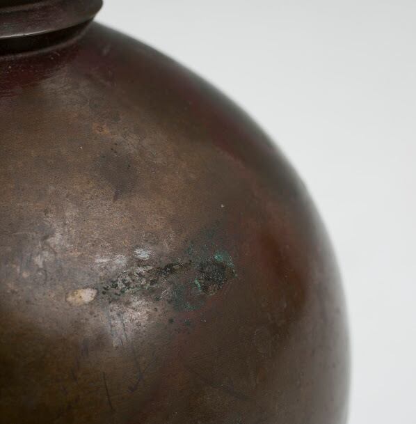 銅花瓶 台付 銅器 花器 無銘 ノーサイン 花入 フラワーベース 銅花瓶 台付 銅器 花器 無銘 ノーサイン 花入 フラワーベース