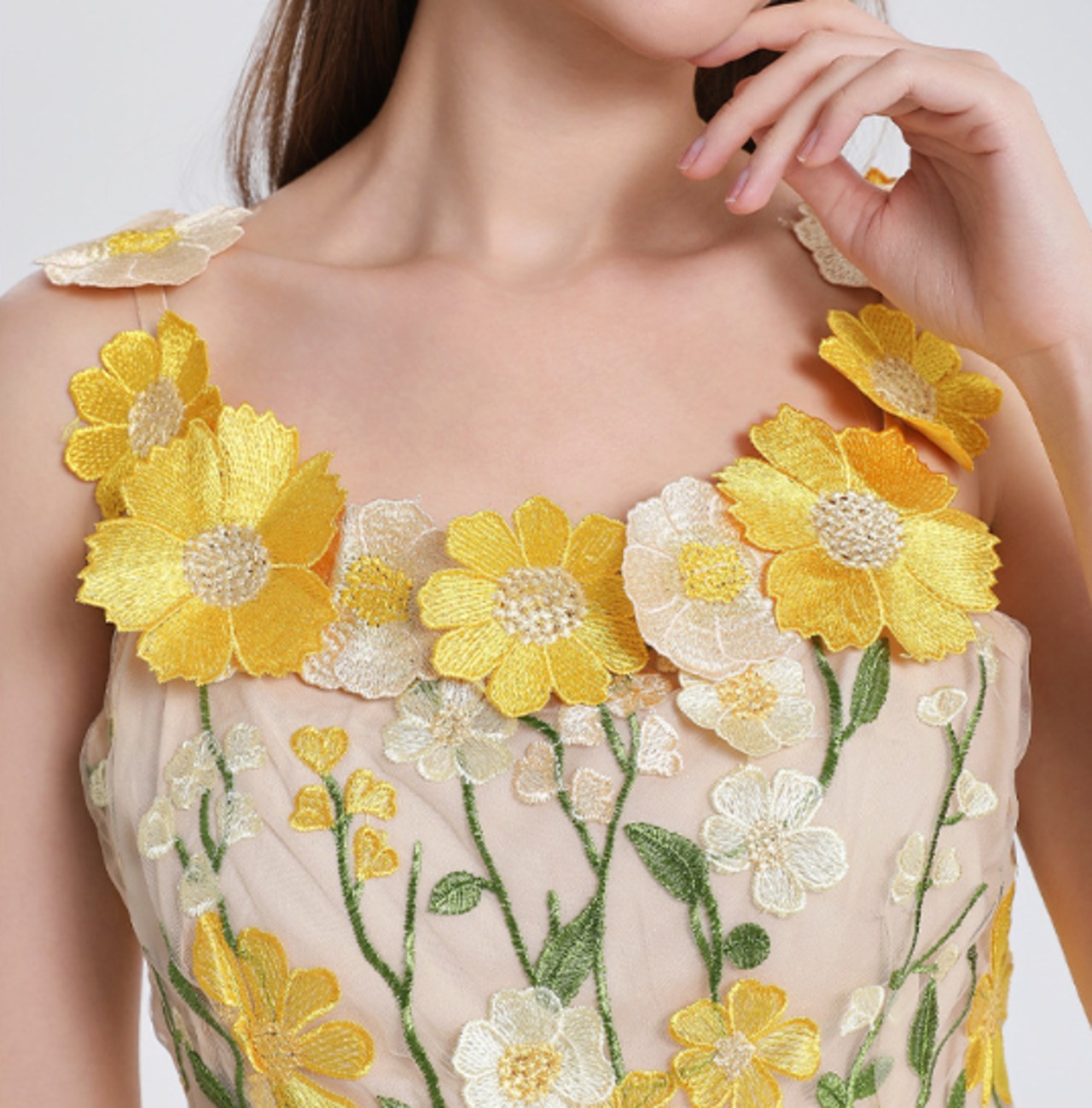 ブラッシュ・ペタル　フラワーキャミドレス　M25205