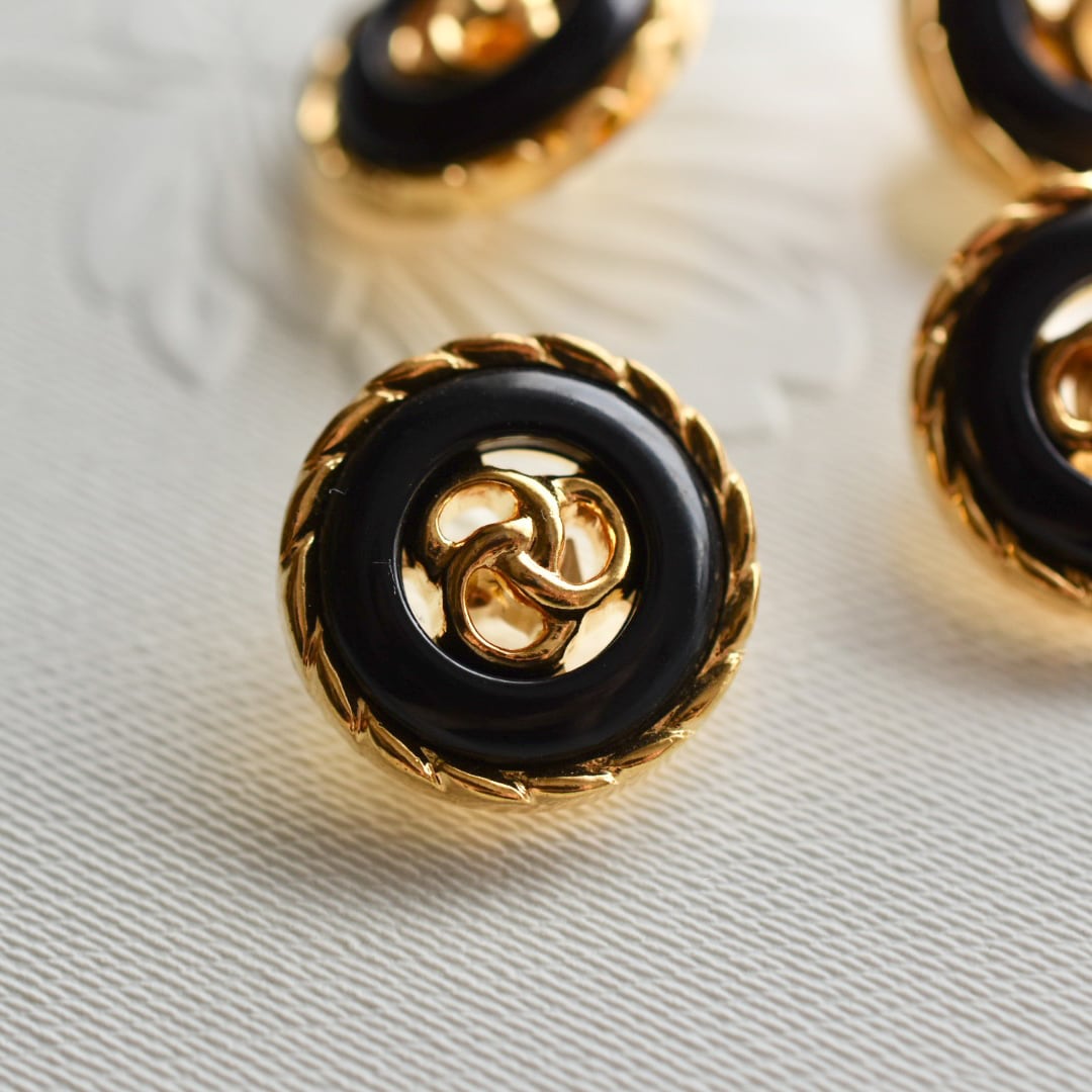 ゴールドフラワー×ネイビー 18㎜