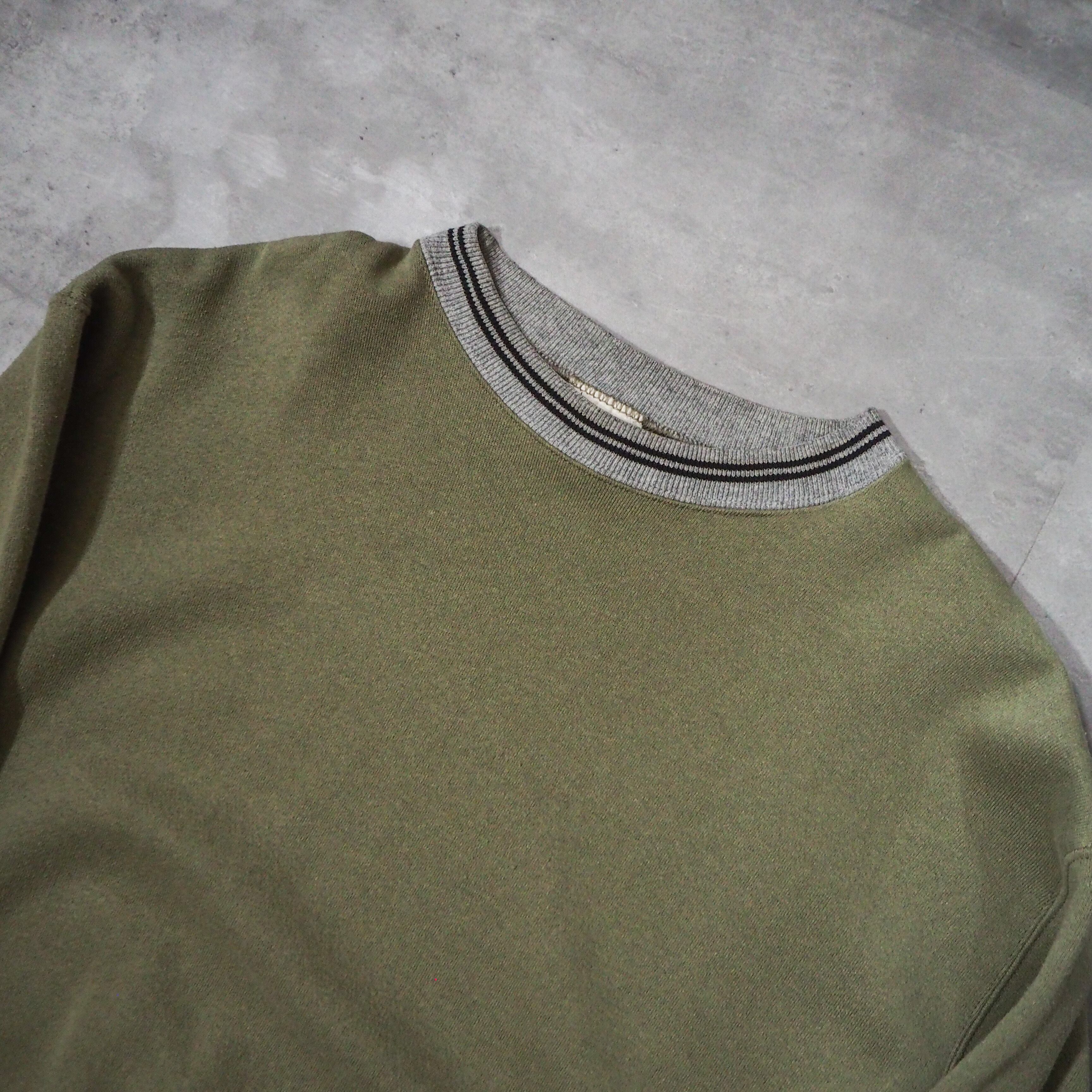 90s “DISCUS” made in usa ringer neck sweat shirt 90年代 usa