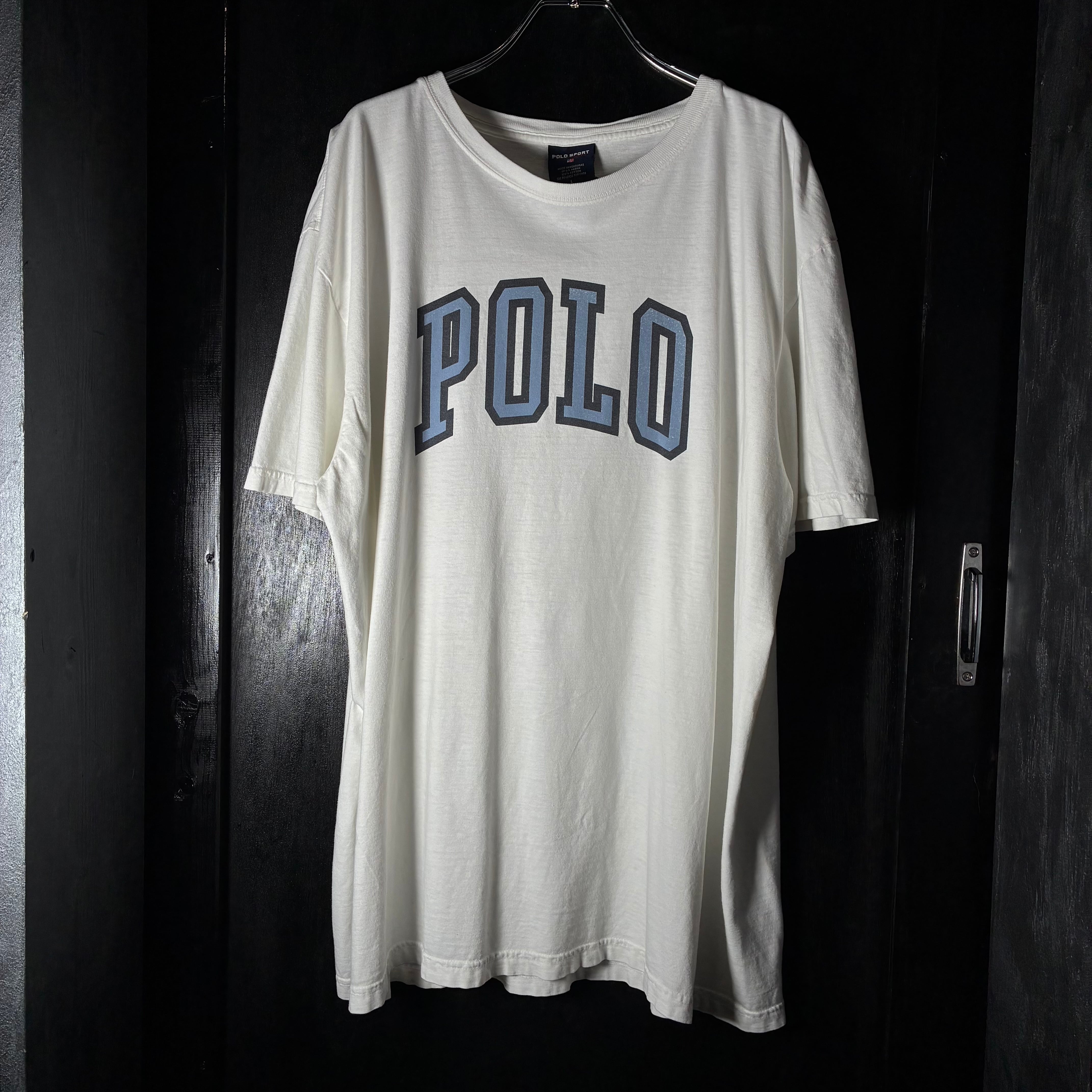 Polo Sport Ralph Lauren Tシャツ ホワイト L POLO SPORT RALPH LAUREN ロゴTシャツ 白 ポロスポーツ | 古着屋 the moon