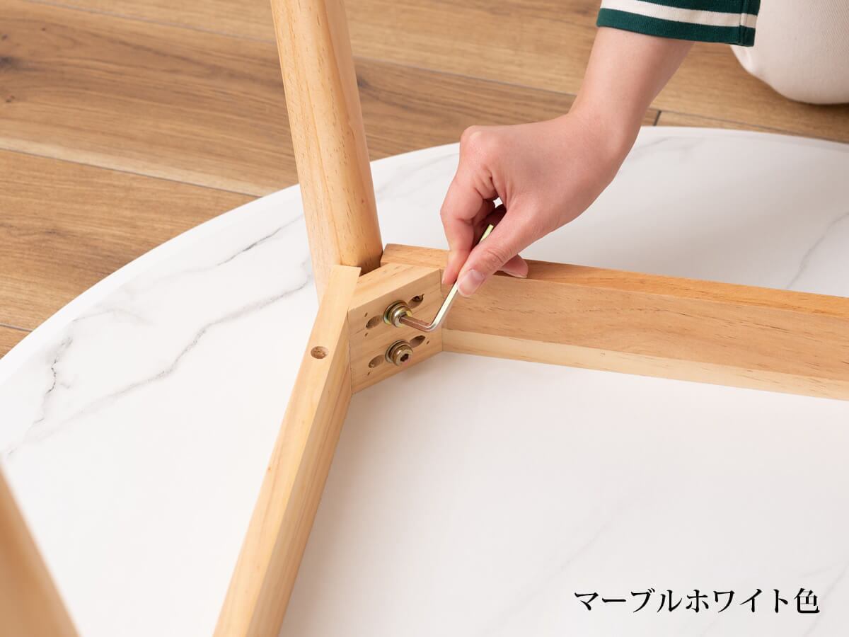 直径90 ラウンドテーブル 円形テーブル（マーブルグレー