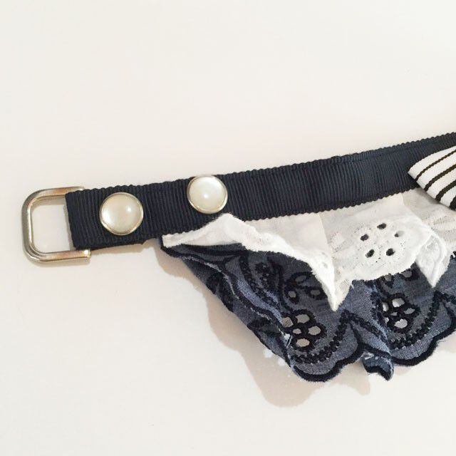 bonyndog【正規輸入】スクールルック　首輪＆リード　ネイビー 0044