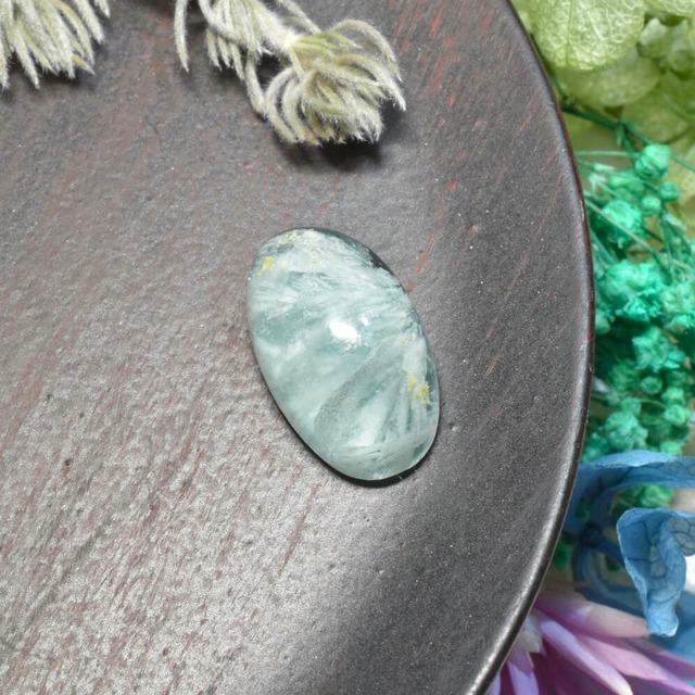 《えびあ作品》虹入りエンジェルフェザーinフローライト ルース 中国産 G