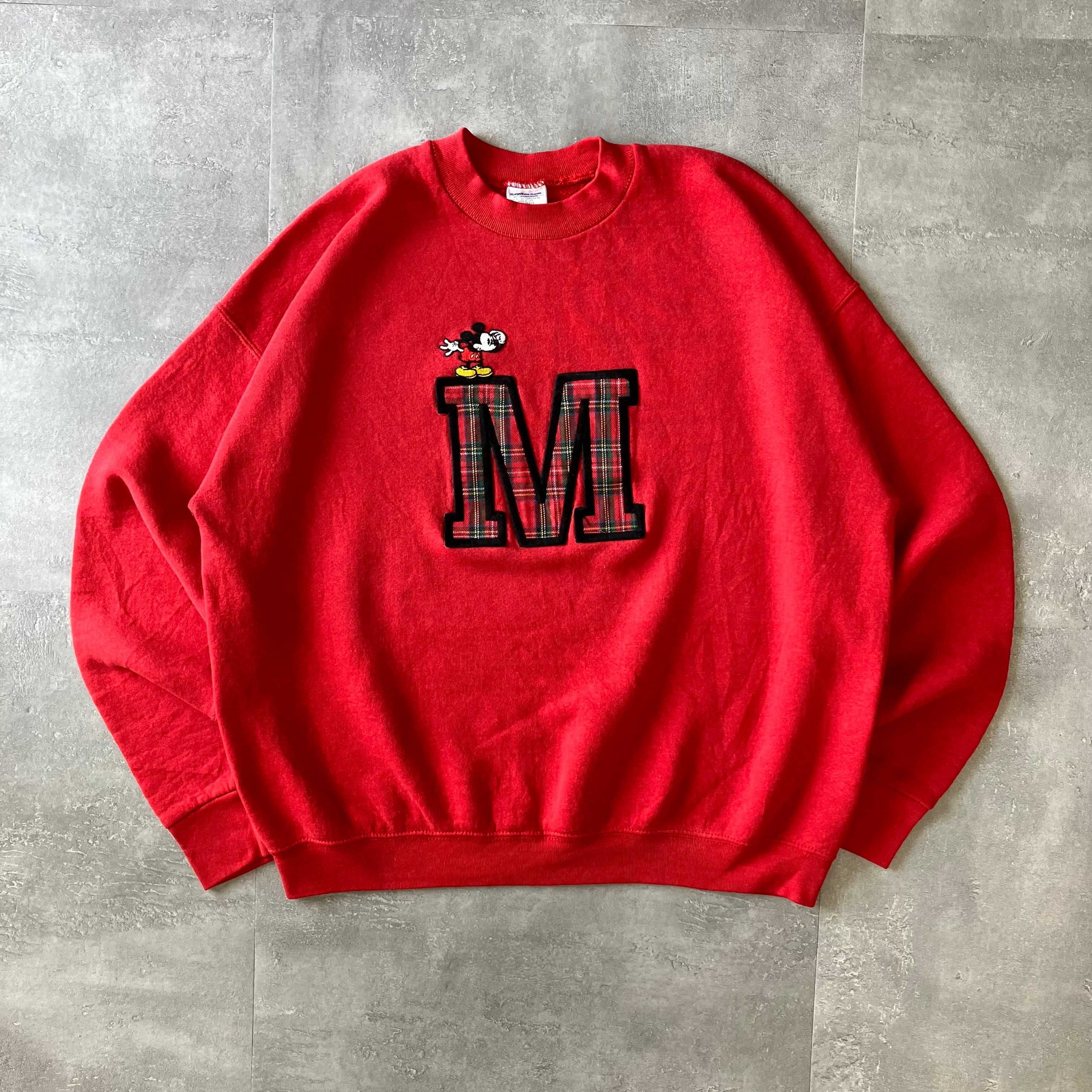 Disney Mickey 90s usa製 スウェット 刺繍 XL No.1910