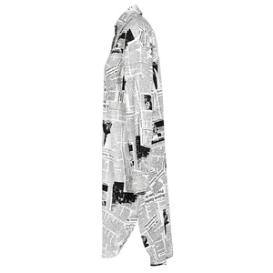 Newspaper Printed Long Sleeve Shirt / ニュースペーパー ロング スリーブ シャツ