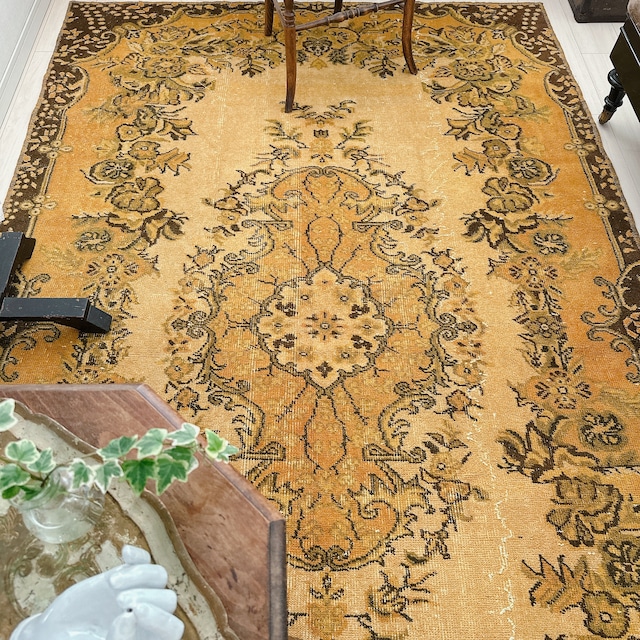 トルコ ヴィンテージラグ TR016 | イスパルタ(オーバーダイ) | 165cm × 276cm