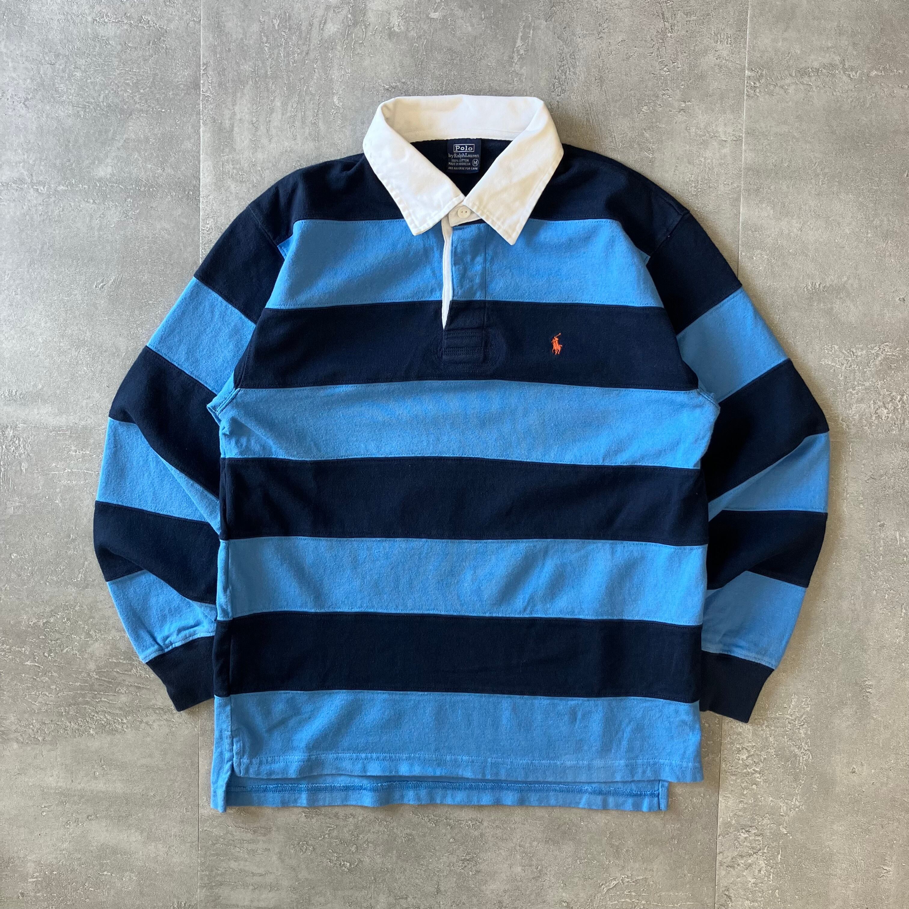 ポロラルフローレン 90s ラガーシャツ ボーダー M No.1853
