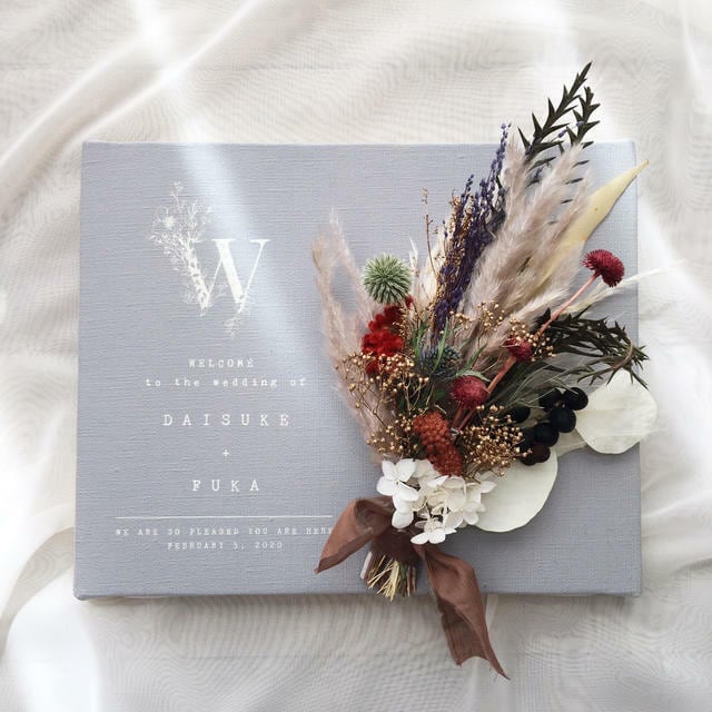 イニシャル フラワーウェルカムボード│結婚式 スワッグ | DIY store PBW