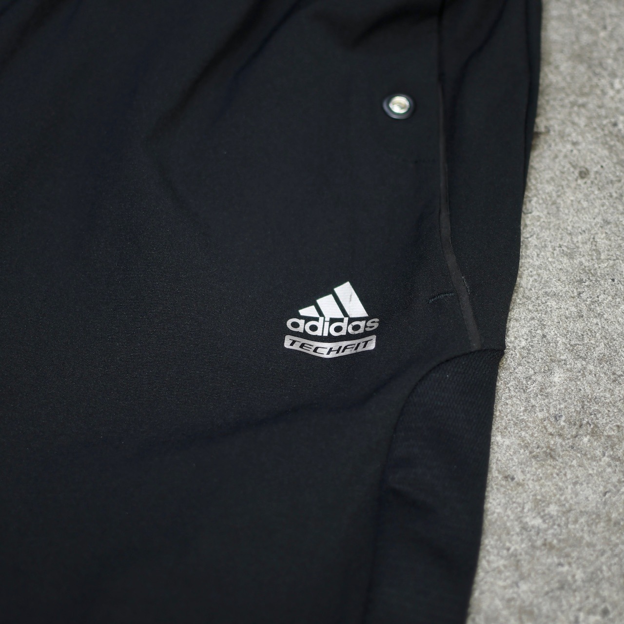 adidas side zip design wide nylon pants