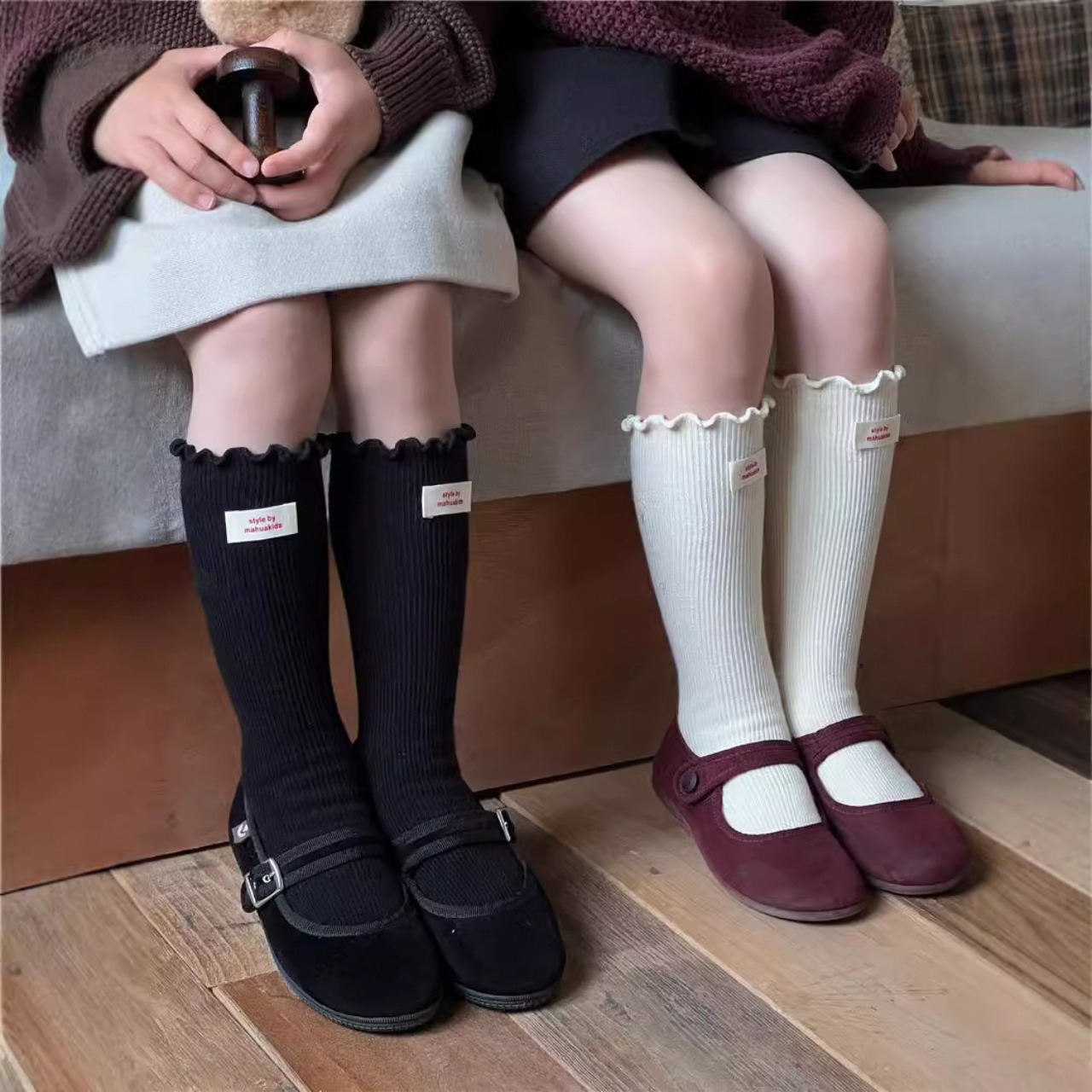 GOODSフリルハイソックス