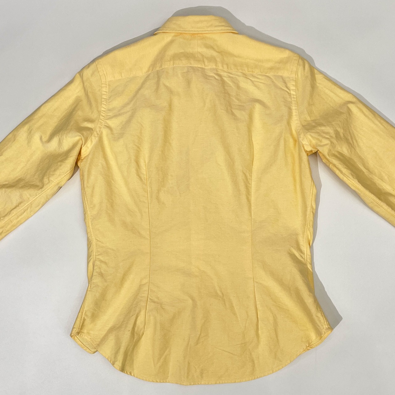 00s Ralph Lauren ラルフローレン オックスフォード BD ボタンダウン 長袖シャツ 11/イエロー レディース