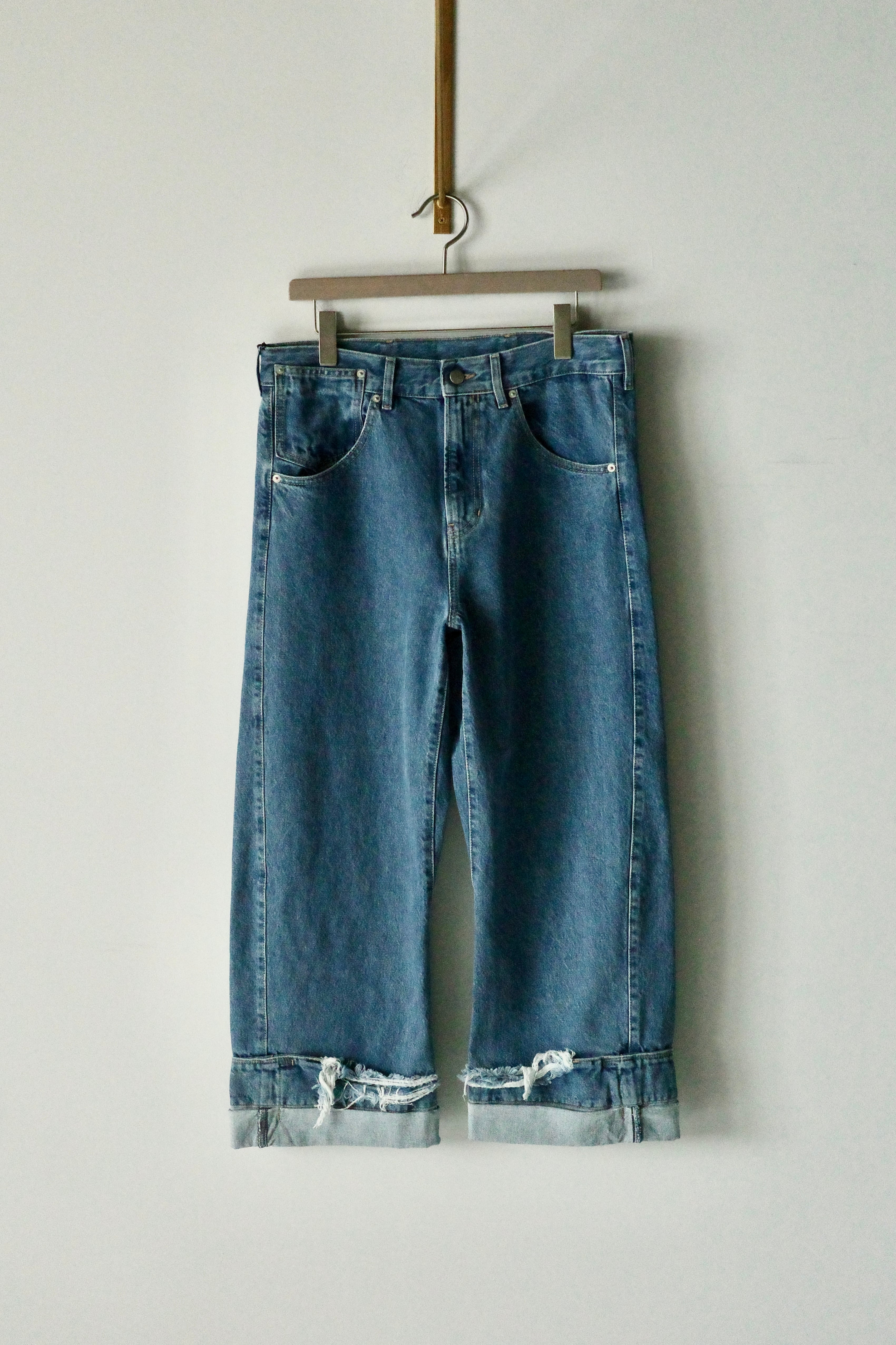 MARINA YEE【OVERSIZED DENIM TROUSERS -Stone-】