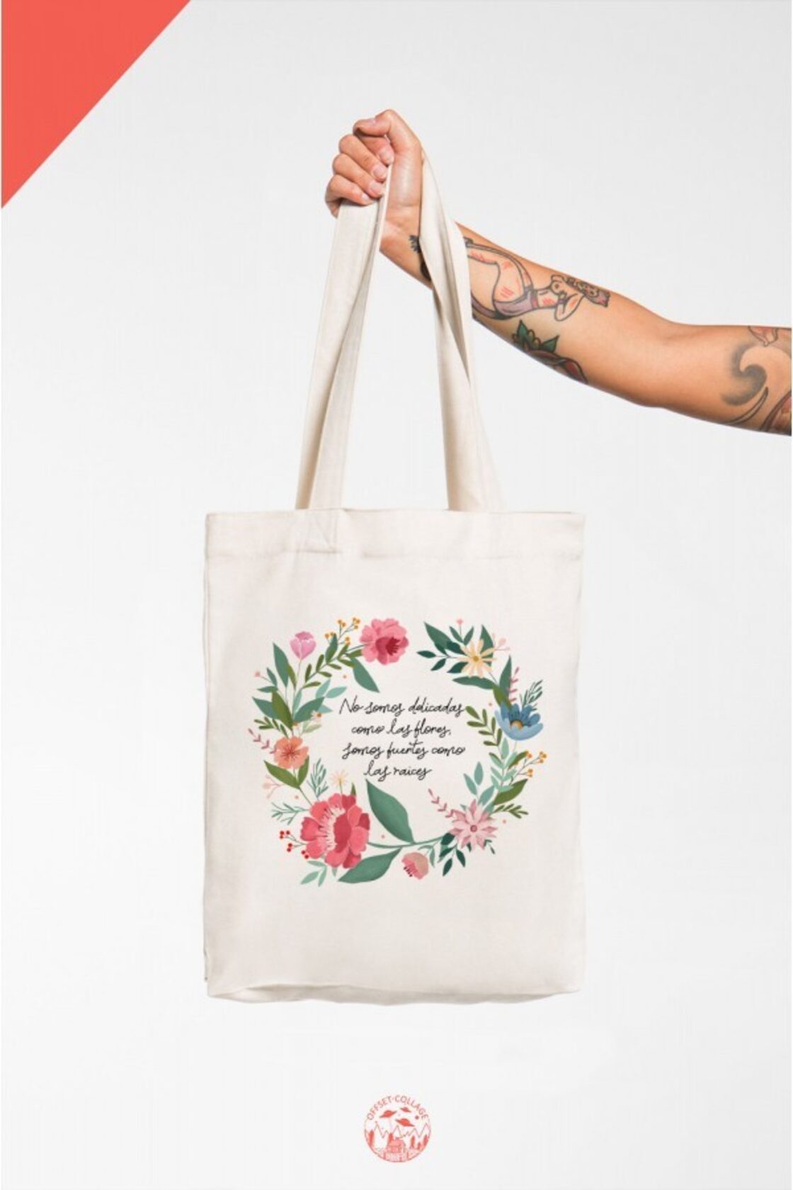 スペイン製トートバッグ 【No Somos Delicadas Como Las Flores】 | Pay ID