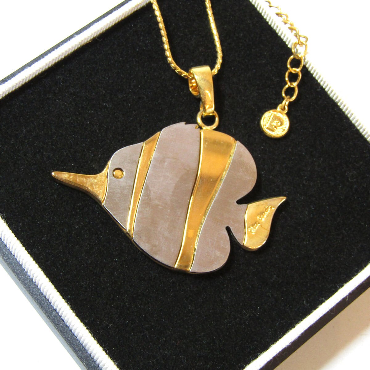 80s Pierre Cardin big tropical fish vintage necklace | PANIC