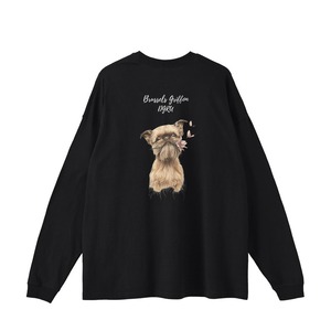 ブリュッセル・グリフォン　ルーズロングスリーブTシャツ