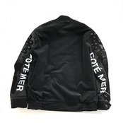 【bomber31】M sizeリバーシブル中綿ボンバー Velour × leather original print BOMBER JACKET