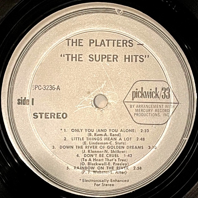 The Platters Super Hits Of The Platters (LP) Underground Gallery