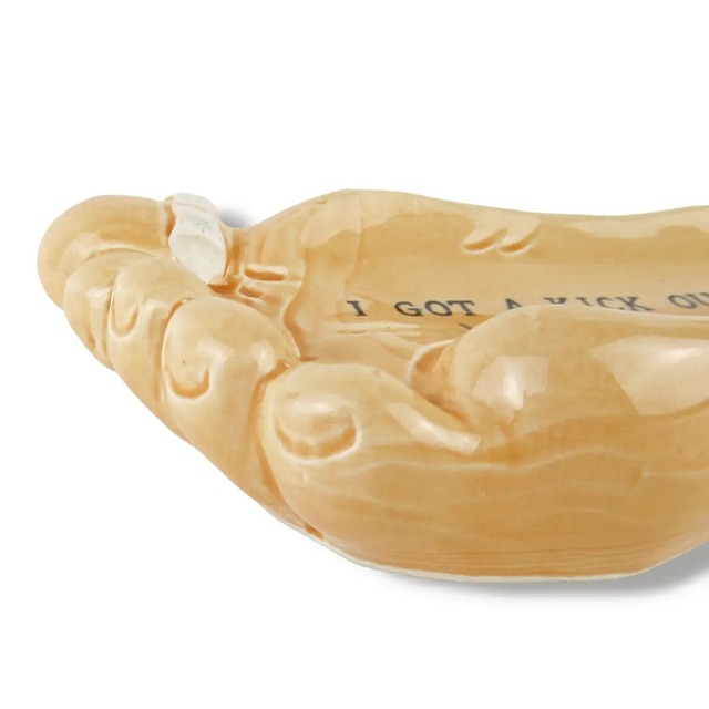 1970's Magic Mountain Souvenir Ceramic Foot Ashtray Fu Manchu Store