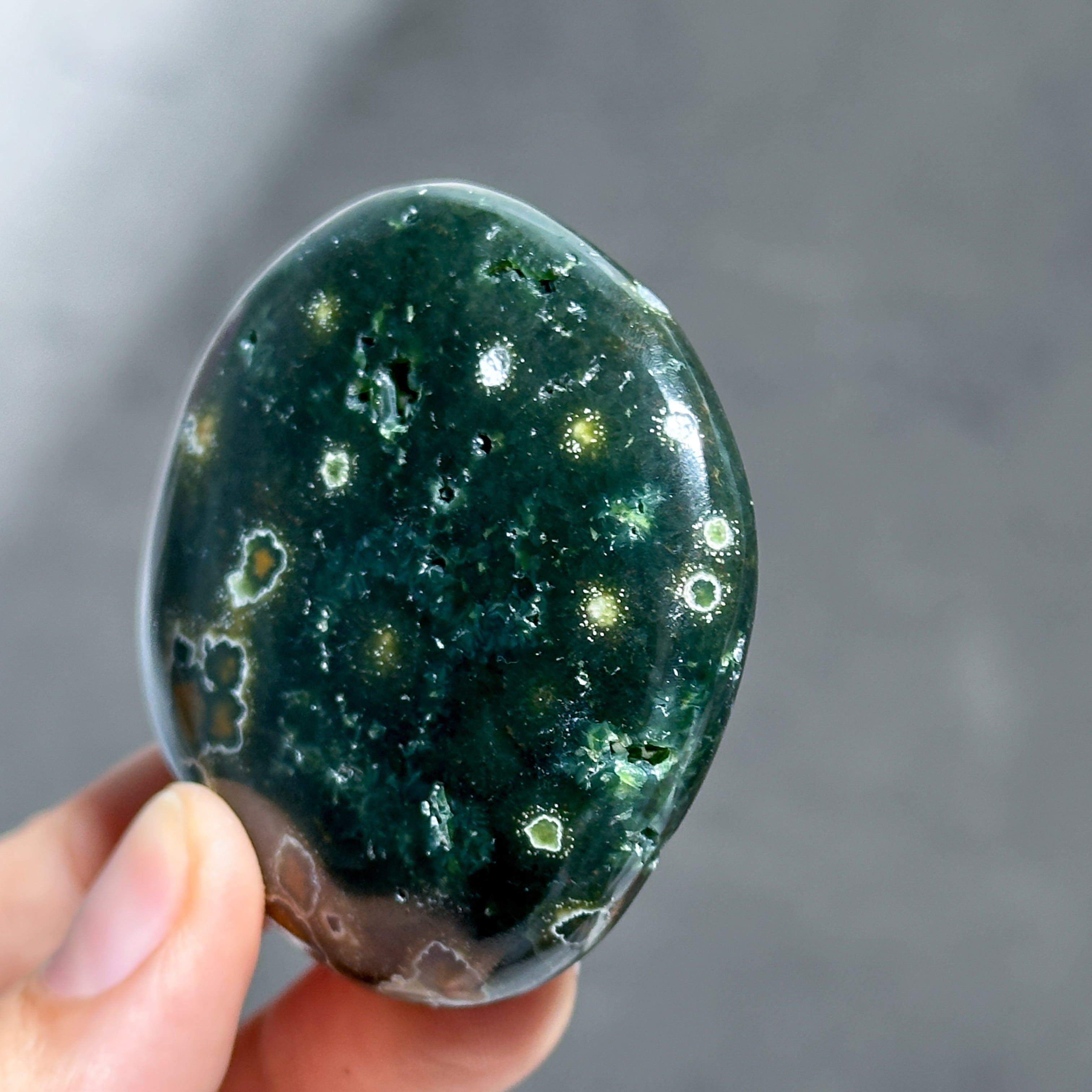 オーシャンジャスパー パワーストン 鑑賞石 オーシャンジャスパー パームストーン36◇ Ocean Jasper