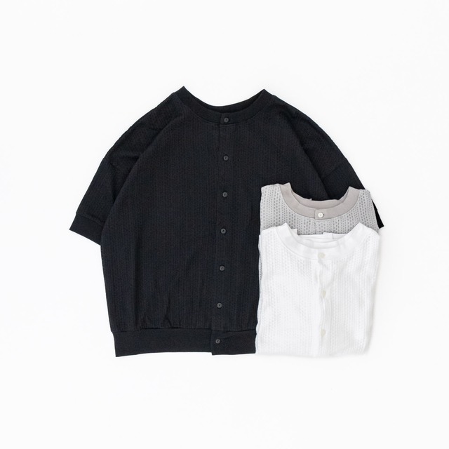 プリット prit ボックスメッシュ クルーネック2wayカーディガン(P92423)全3色