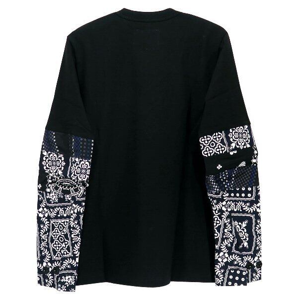 sacai サカイ 21SS ARCHIVE PRINT MIX LONG SLEEVE T-SHIRT 21-02476M