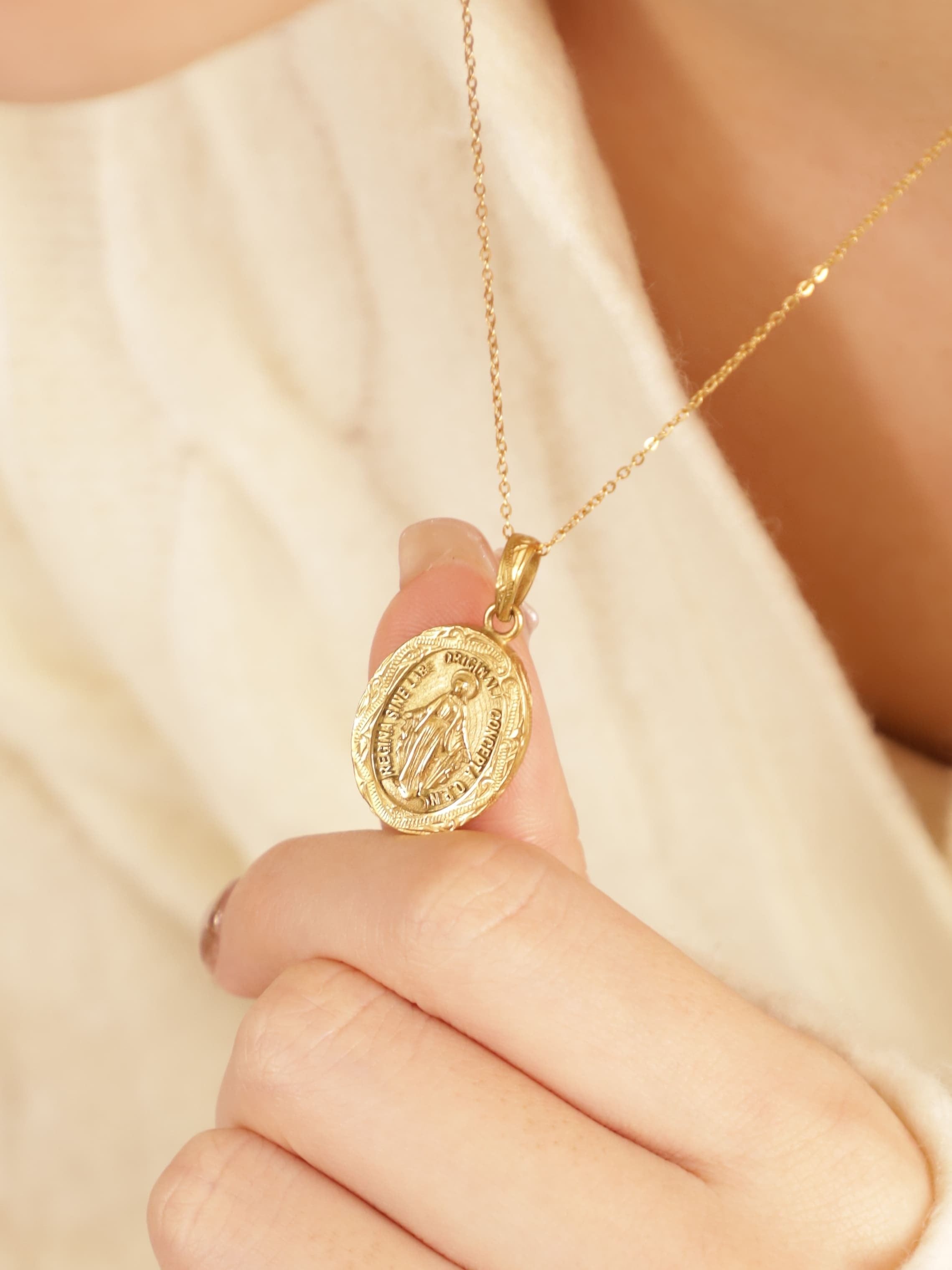 316L hawaiian maria medai necklace #n19 | rani