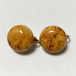 Vintage Butterscotch Marble Bakelite Earrings