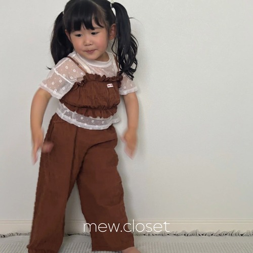 【即納】ELLYMOLLY / popcorn wide pants