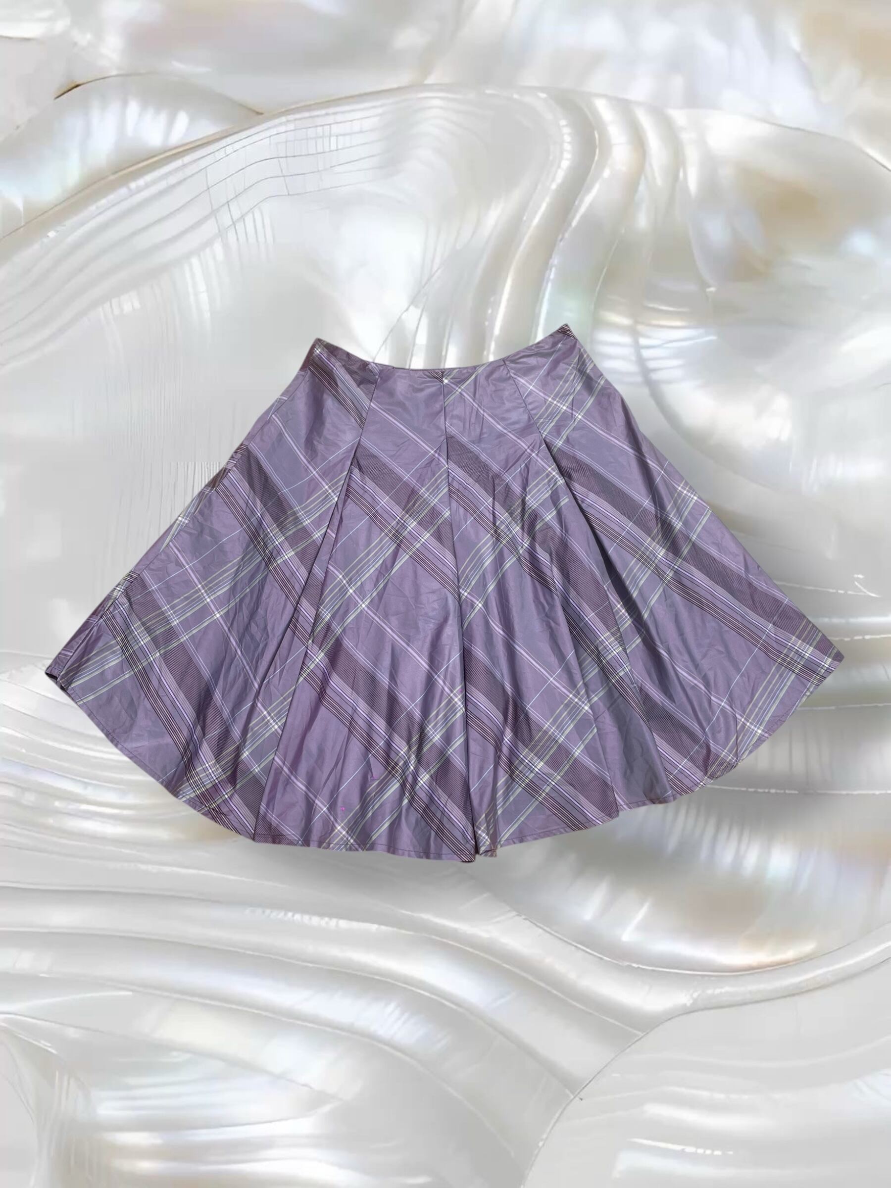 00s VTG "transfer" Check Skirt