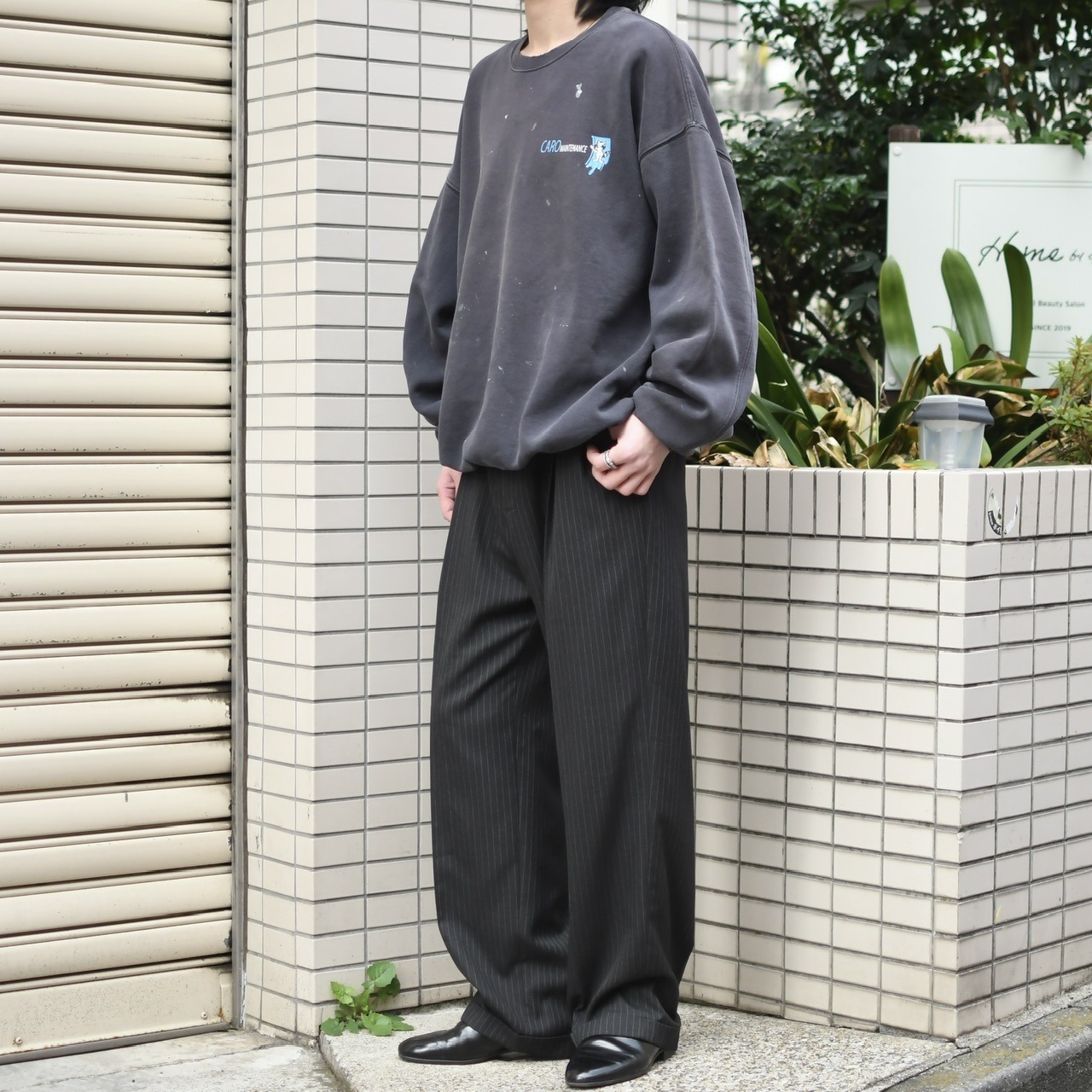 fox print fade peinted sweat