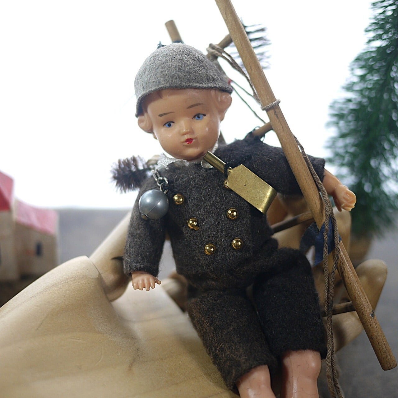 煙突掃除のお人形 プラスチックドール ドイツ