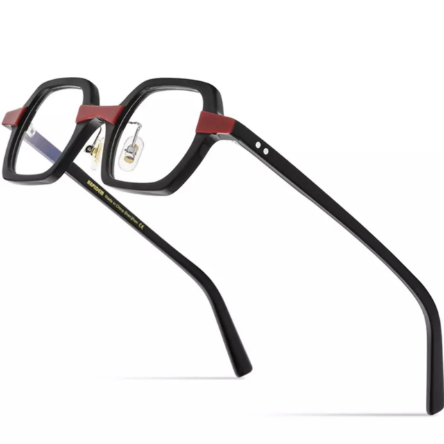 【TR0297】Acetate Square Clever Glasses