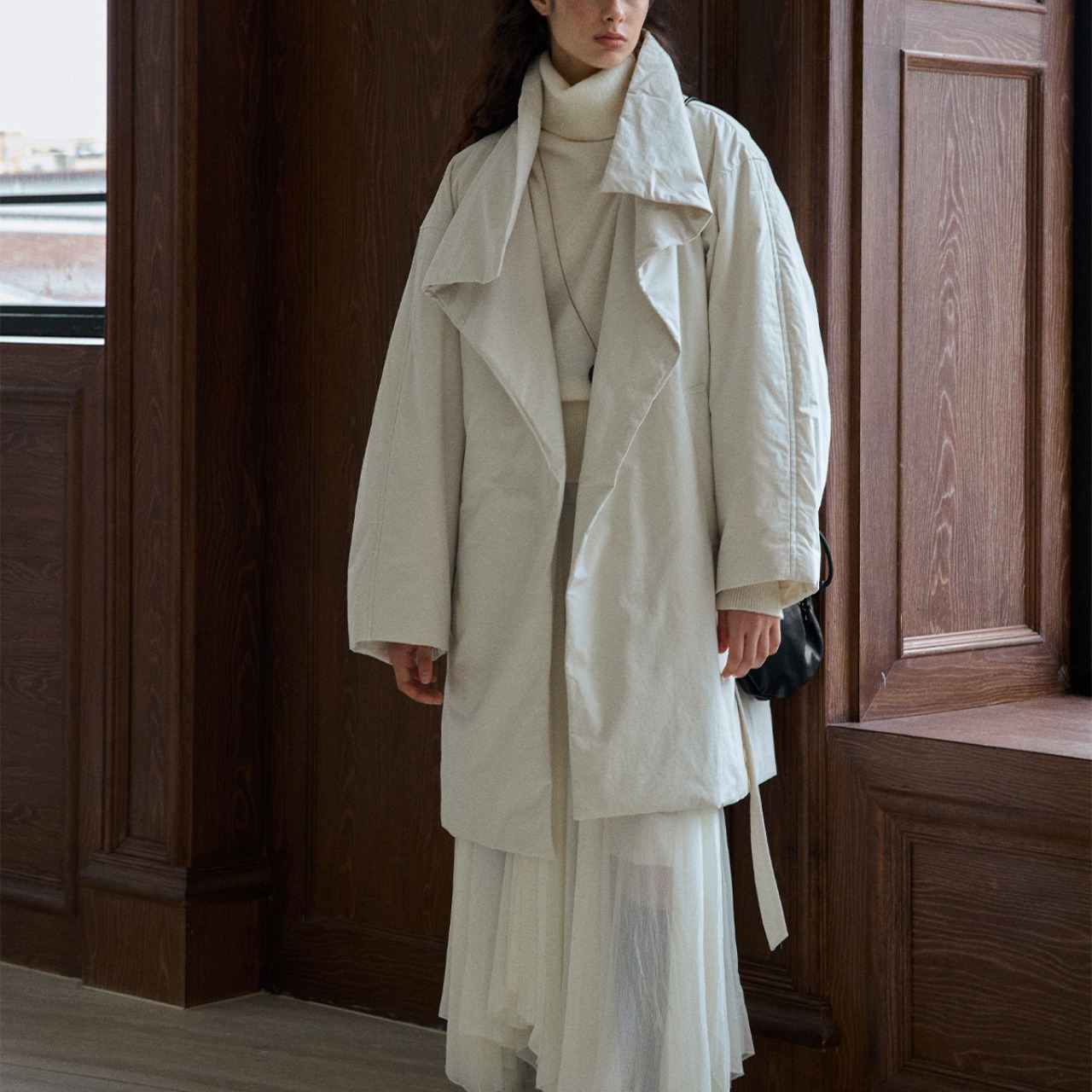 Soft Drape Long Coat T3860