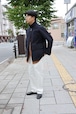 tilt The authentics " Heavy Double Cloth Semi Raglan Harrington Jacket(Dark Navy)"