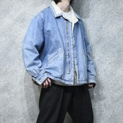 EURO denim boa jacket