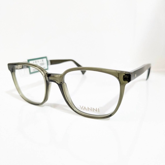 【VANNI】ウエリントンセルフレーム　クリアカーキ
