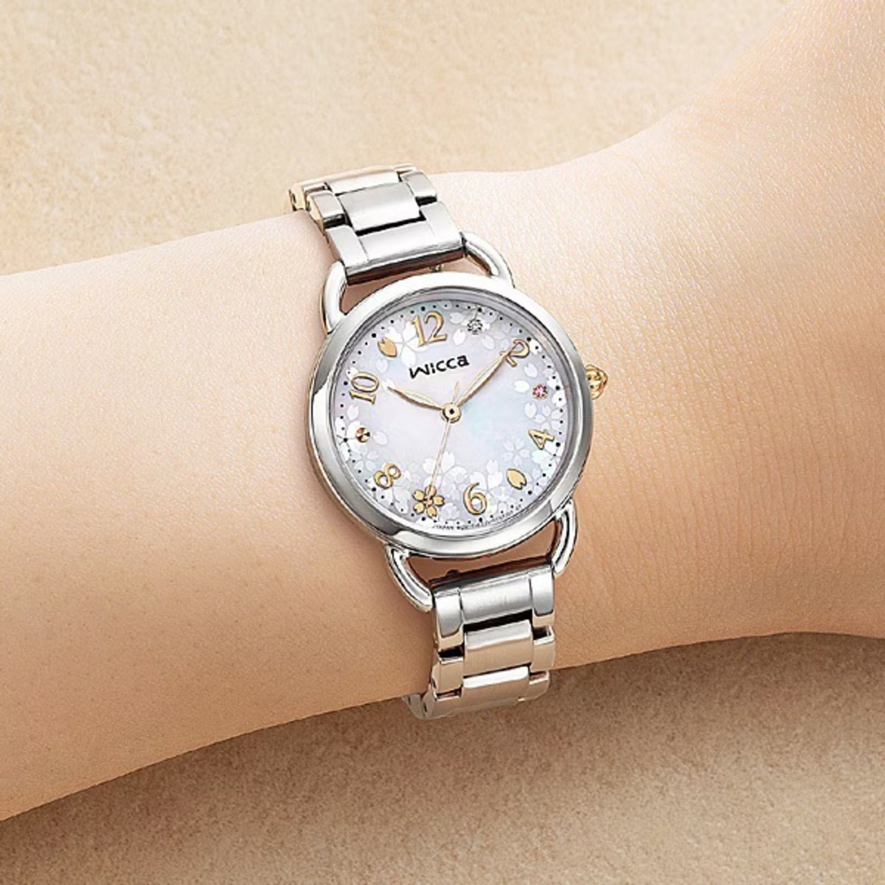 限定品☆シチズン時計 wicca ウィッカ KP6-014-21 サクラ限定モデル  