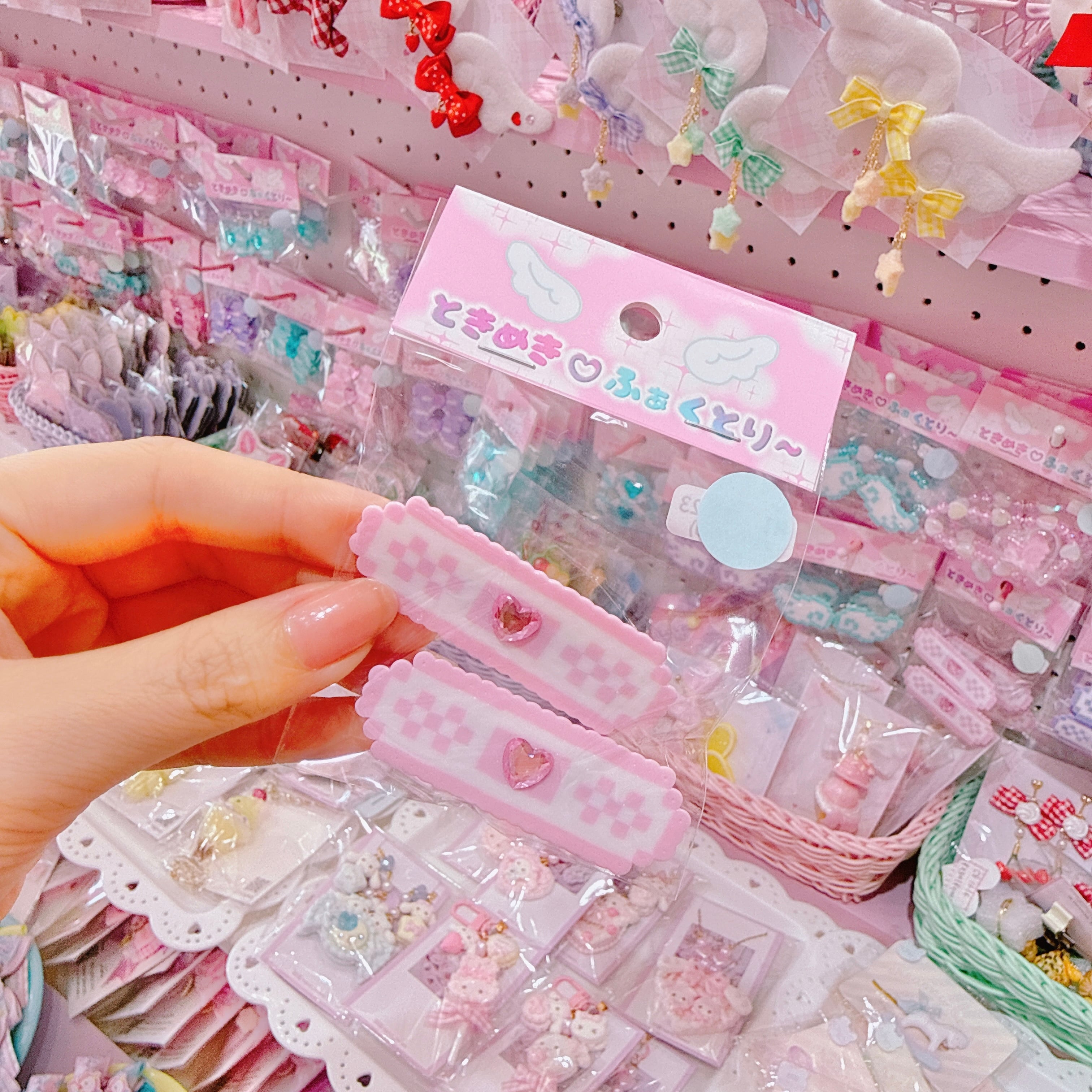 【R1】11-23シングルばんそうこうツインヘアクリップ