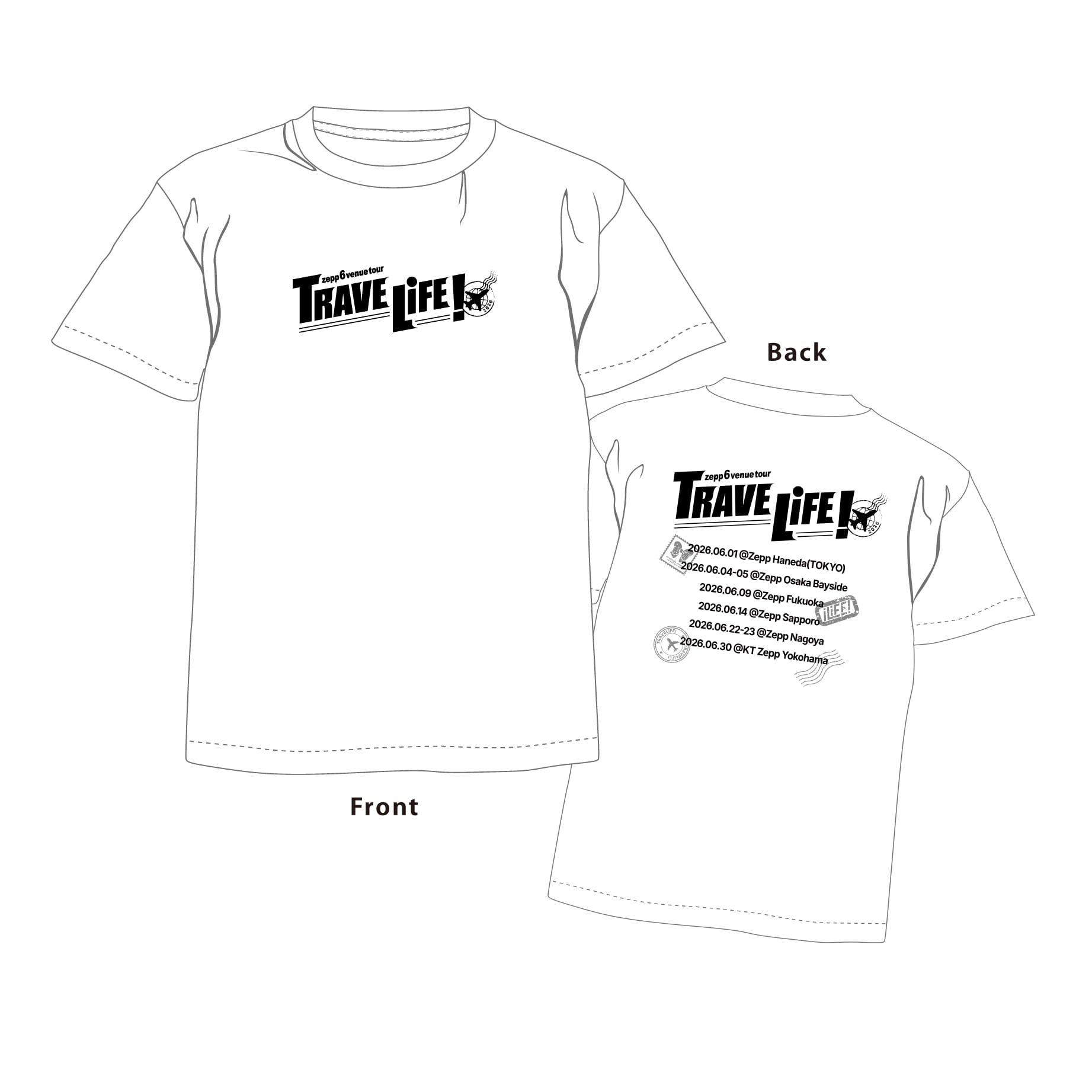 TRAVE LiFE! ツアーT | iLiFE! GOODS SHOP