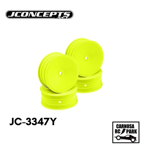 【JCONCEPT ジェイコンセプト】MONOバギー用2WDフロントホイル・イエロー/4個入【 B6.1/YZ2/XB2/RB7/KC・KD用】[JC-3347Y]