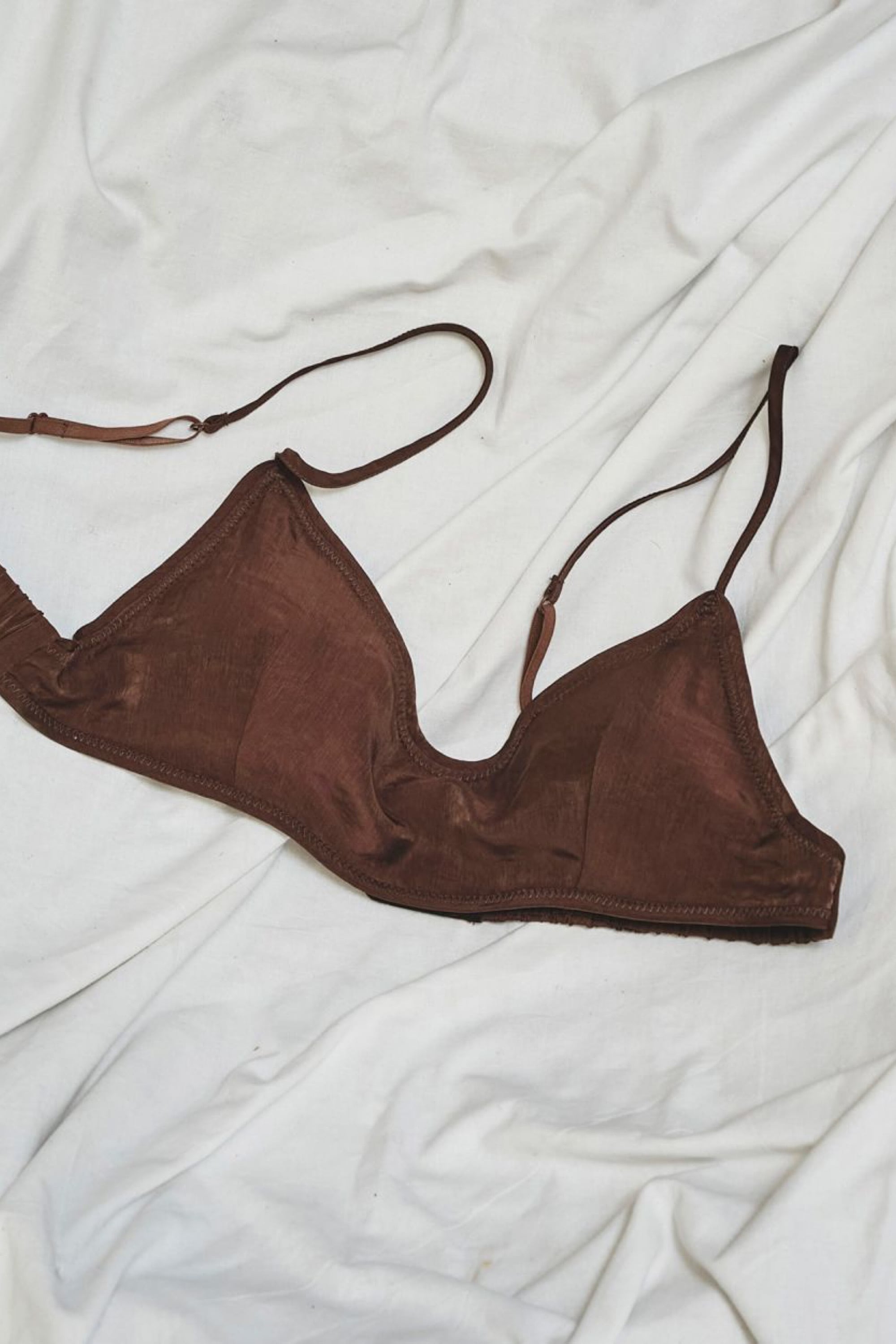 TODAYFUL Cupin Satin Bratop カップインサテンブラトップ Choco