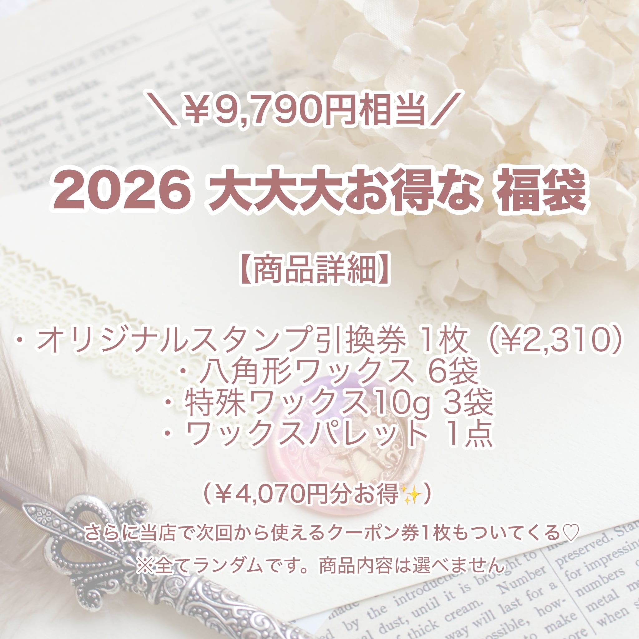 【先行予約】2026 大大大お得な福袋【¥9,790相当】