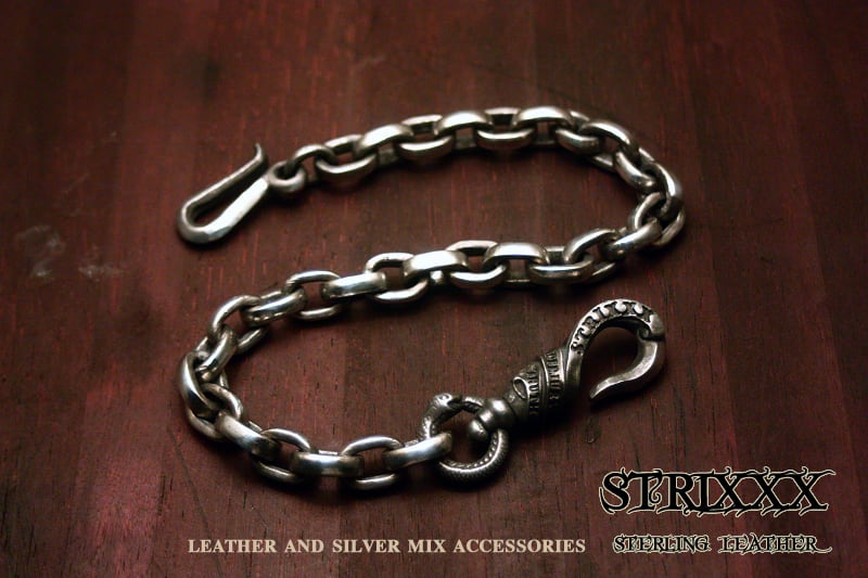 07 フラットあずきウォレットチェーン ショート | STRIXXX sterling