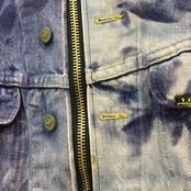 再構築 ブリーチ染めデニム ジャケット BLEACH DENIM MIX BOMBER JACKET denimbomber05
