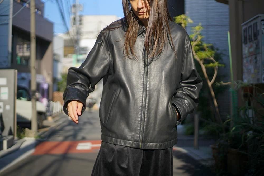 NAUTICA Vintage Zip-Up Lamb Leather Jacket [1990s-] Vintage Single