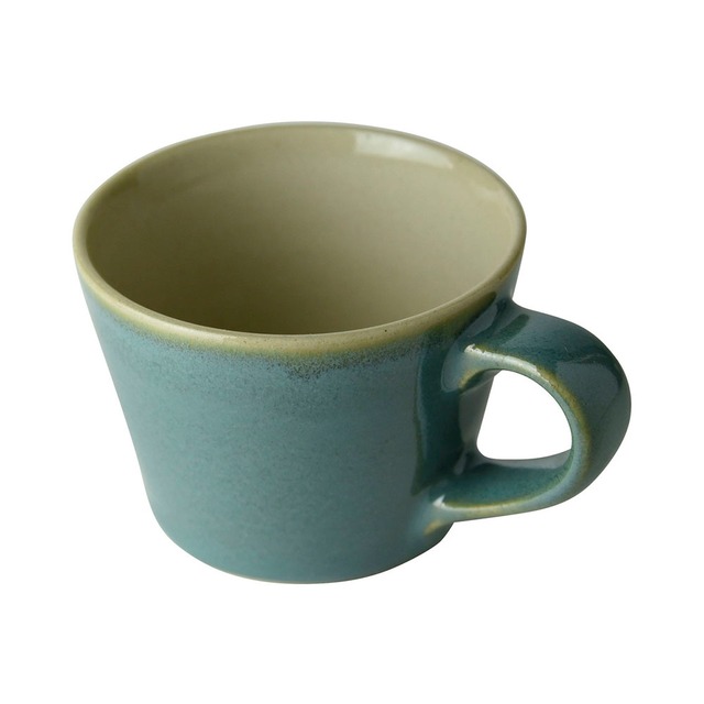益子焼 つかもと窯 「伝統釉」 デミタスカップ 200ml コーヒーカップ 益子青磁釉 KKC-4
