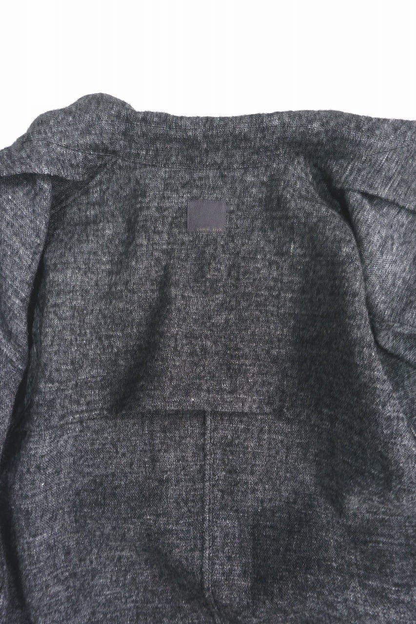 Wool Linen Tweed Shirt Jacket